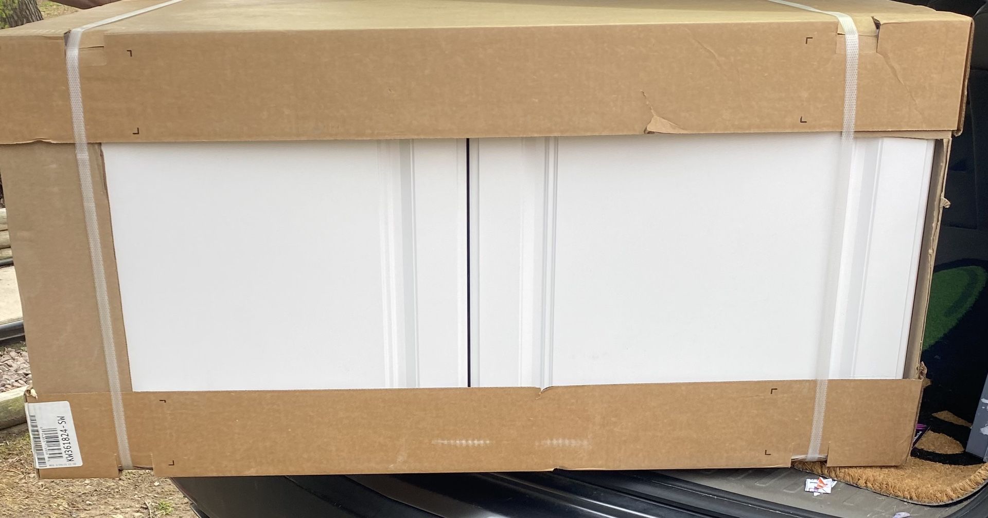 Hampton 36 in. W x 24 in. D x 18 in. H Assembled Deep Wall Bridge Kitchen Cabinet
