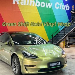 Vinyl wrap green Shift gold
