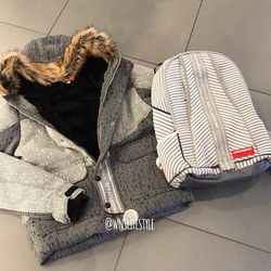 SPRAYGROUND coat + backpack