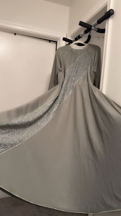 Sage green long dress