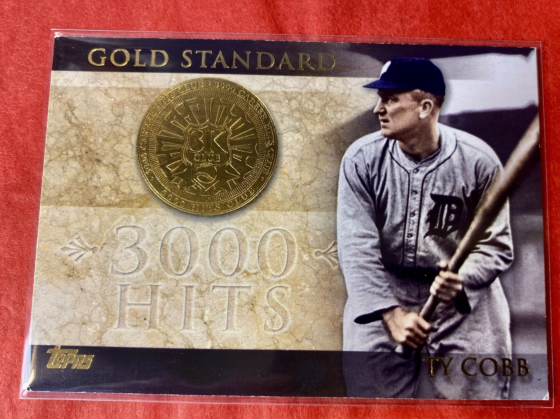 Ty Cobb 2012 Topps Gold Standard “3000 Hits” Card
