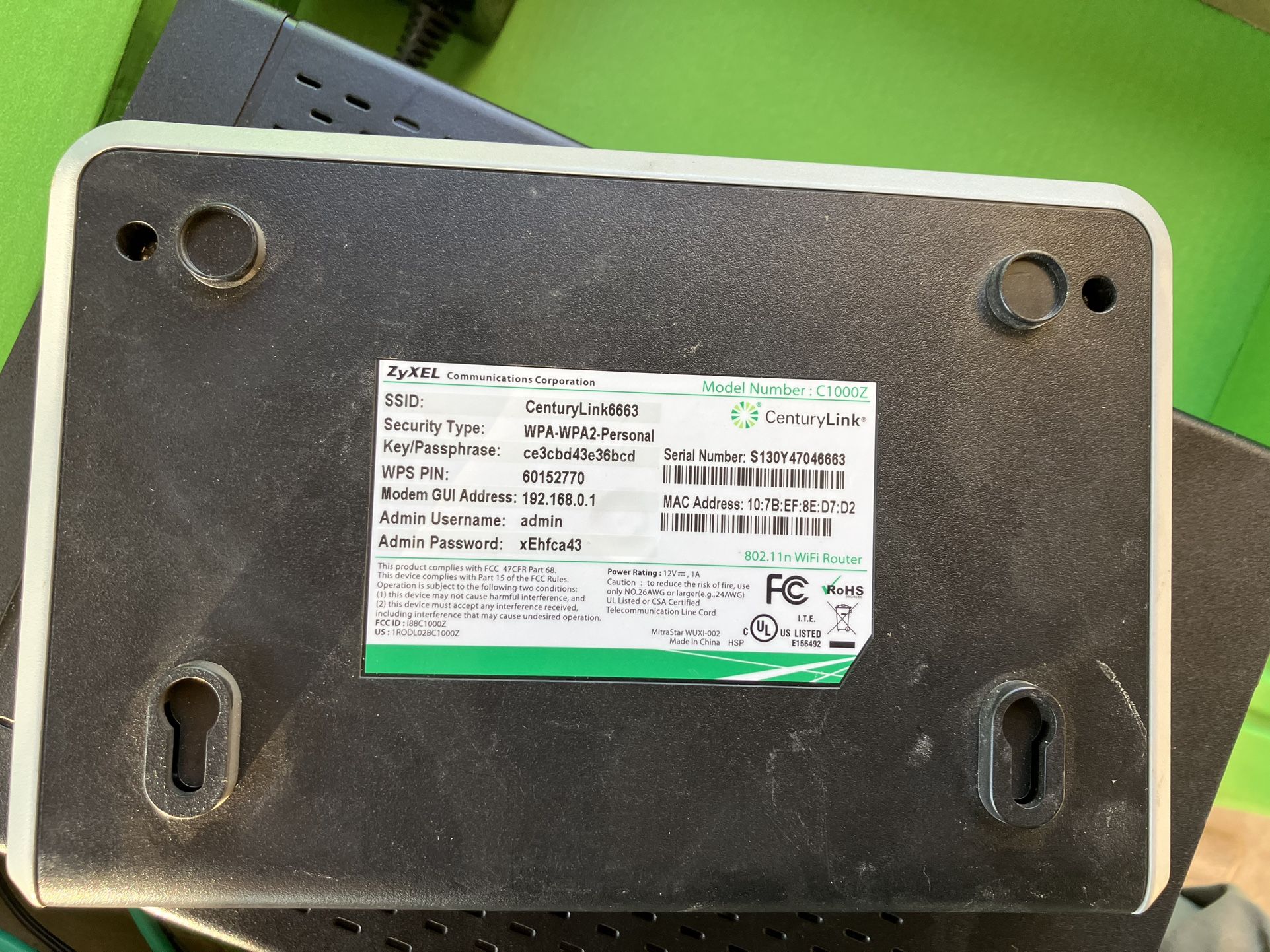 Century Link Modems/routers