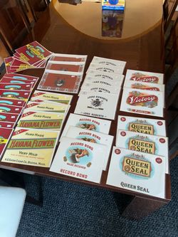 Cigar box labels collection of over 40 Mint Condition vintage labels