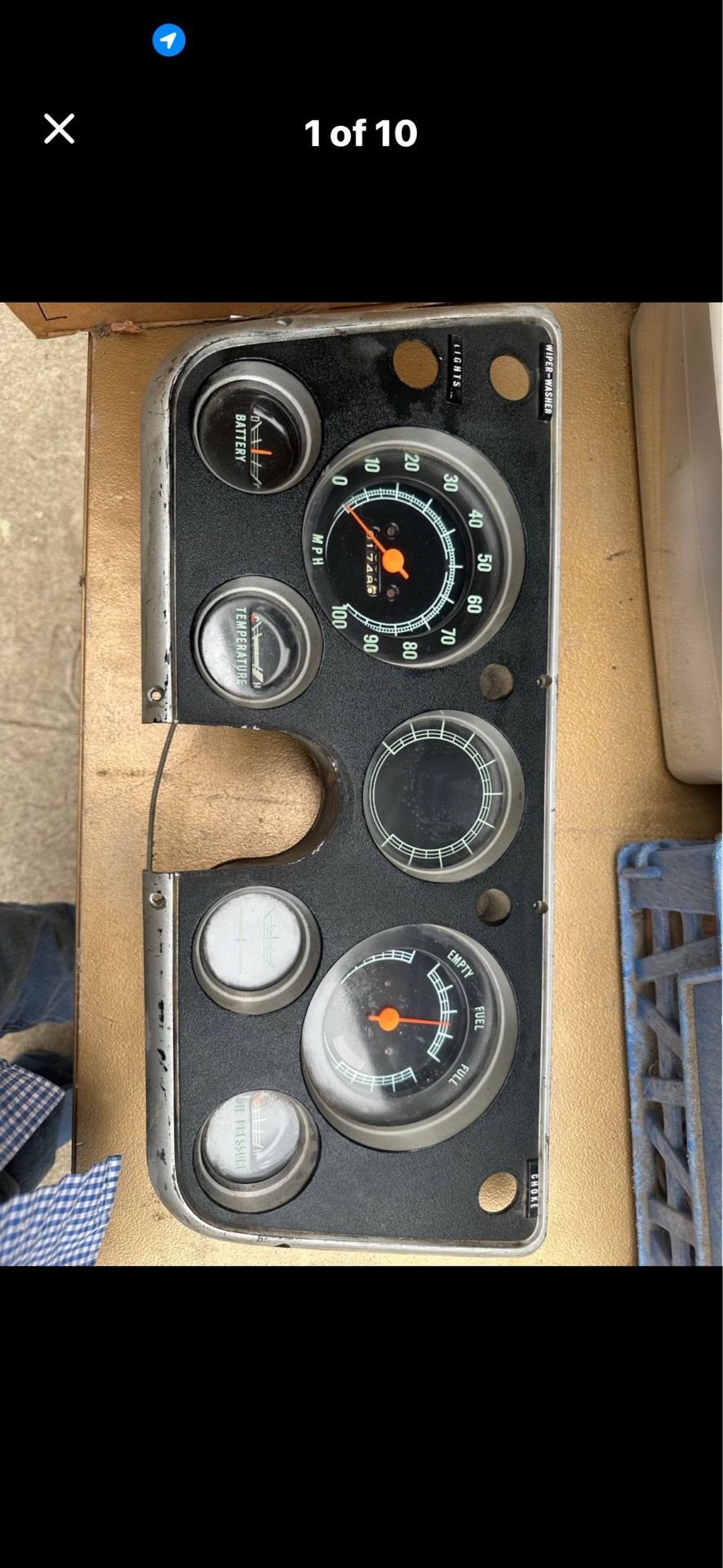 Truck cluster 1967 through 1972 GMC/Chevy Truck cluster