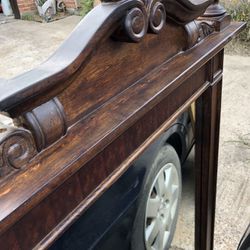 Solid Wood Mirror with Carve Details - Negotiable OBO!