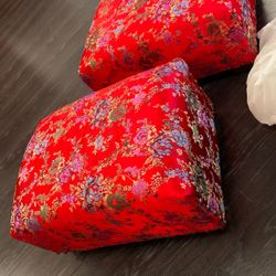 Mini Stool , Chinise Silk , 17x12x 8tall Each One , For Sale Together , Both For 50 , Down Town Miami Area 33128