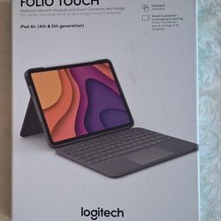 Logitech Folio Touch for iPad Air - Oxford Gray~ Open Box 