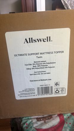 Mattress topper twin size