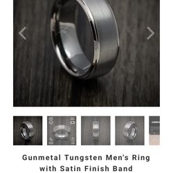 Men’s Tungsten Gunmetal Color Band