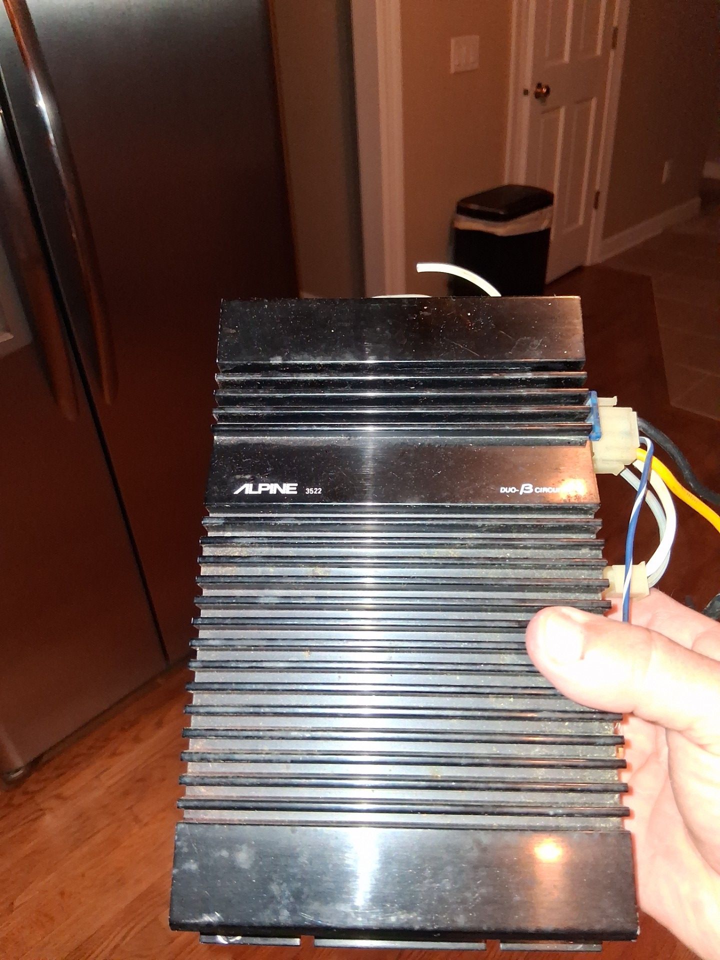Alpine 3522 vintage 2 channel car amplifier 35 watts per channel brigable