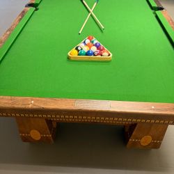 Full Sized Antique Pool Table
