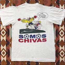 Vintage Y2K Chivas de Guadalajara T-Shirt Print “Somos Chivas” Men’s Medium 