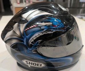 Shoei RF-1100 Blue Dragon No Center Pad *ReadShoei 180 cash