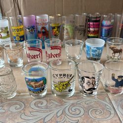 Lot Of 27 Various Shot Glasses