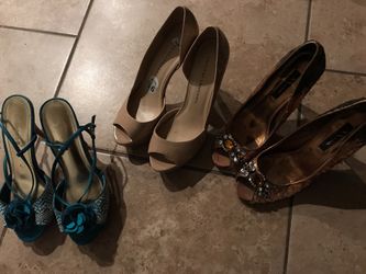 Sizes 9, 91/2, 10 high heels!