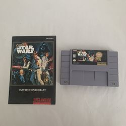 Super Star Wars SNES (Super Nintendo) Game & Manual | tested | authentic