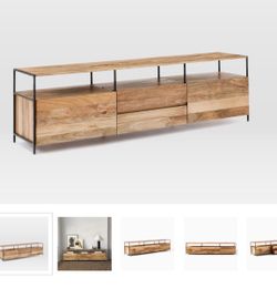 West elm industrial console