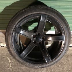 20x11 Wide body Mopar rim & Tires