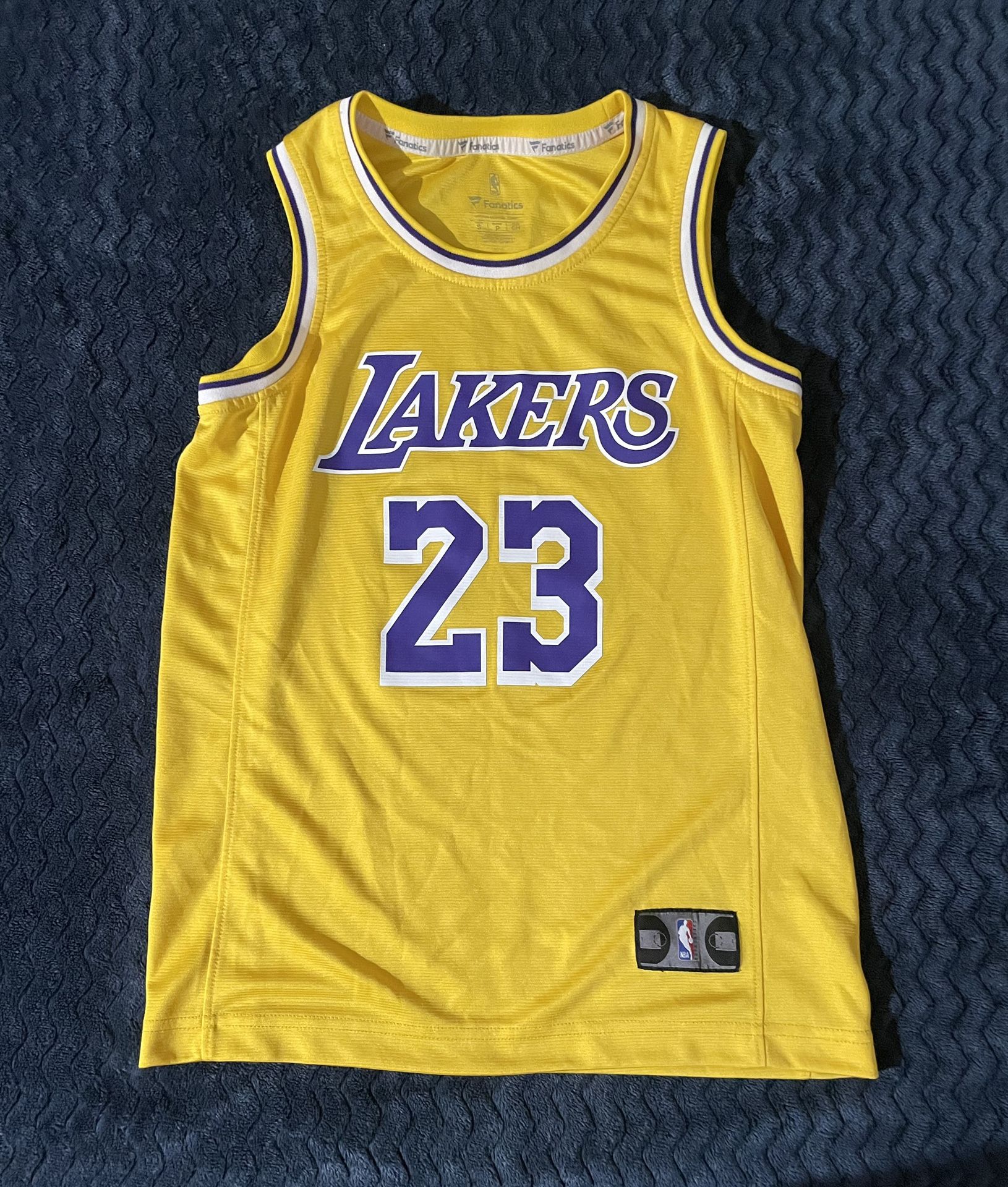 Youth Small Lebron James Los Angeles Lakers Yellow Jersey NBA Basketball