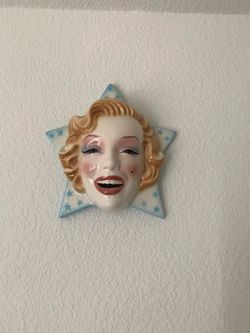 Vintage Marilyn Monroe Porcelain Mask