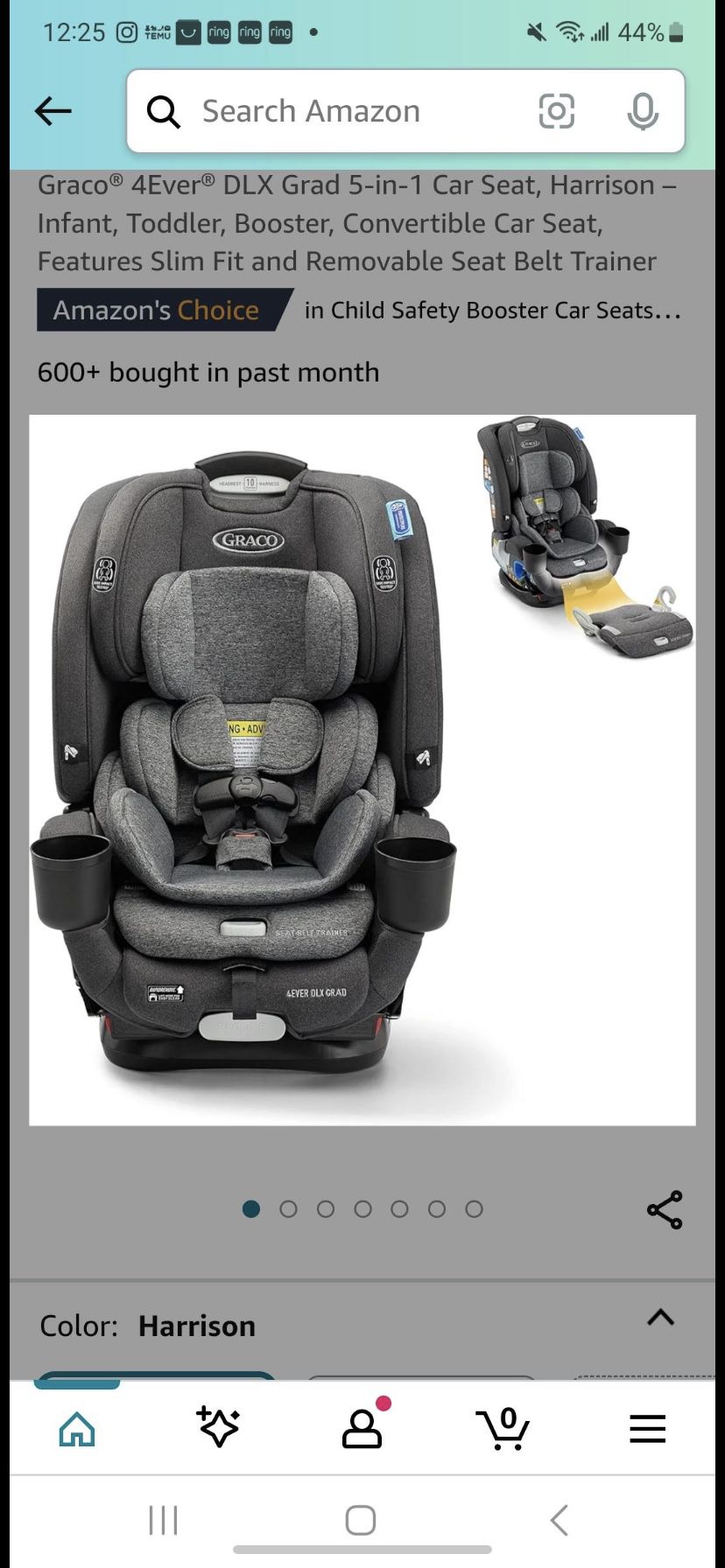 Graco 4 Ever DLX Car seat