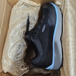 KEEN FOOTWEAR WOMEN'S SPARTA II ALUMINUM TOE AIRY BLUE / BLACK