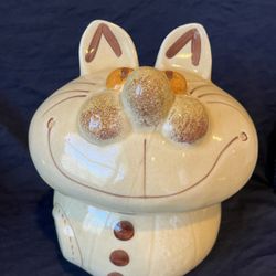 Vintage Cheshire Cat Cookie Jar Doranne Of California Alice in wonderland