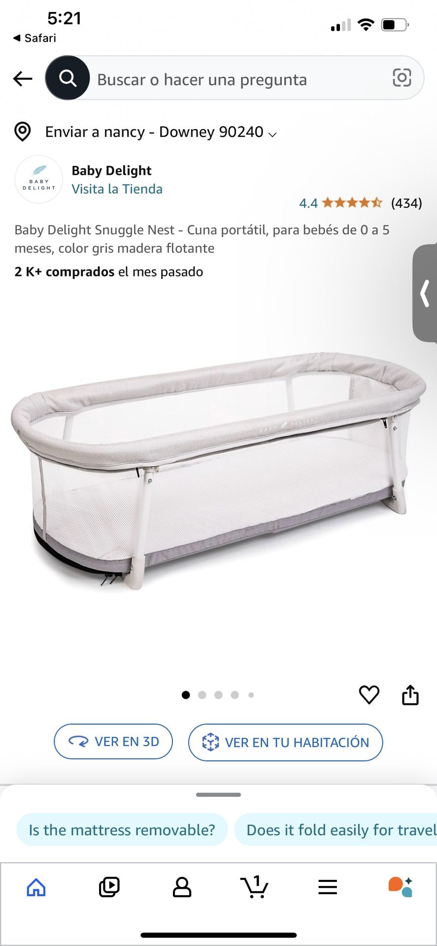 Baby Delight Snuggle Nest Bassinet