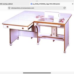 HORN OF AMERICA QUILTERS DREAM 3180 SEWING TABLE…LIKE NEW
