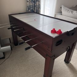 Fuse Ball, air hockey, Ping Pong and pool table. 
