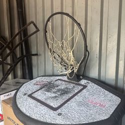 Huffy Sports portable basketball hoop system.