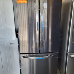 LG French Door Refrigerator Black Stainless 22 CU. FT. 30 Inc Wide 