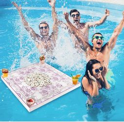 Set of 2 Floating Mahjong Table for Swimming Pool