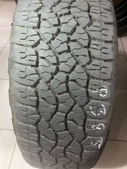 275/65/20. One use Goodyear Wrangler tire please description 10 ply great tread.