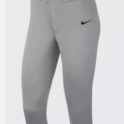 Nike Women’s Size Large Vapor Select 3/4 Softball Pants Style AV6642-052 Gray