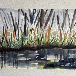 Serene Landscape Watercolor