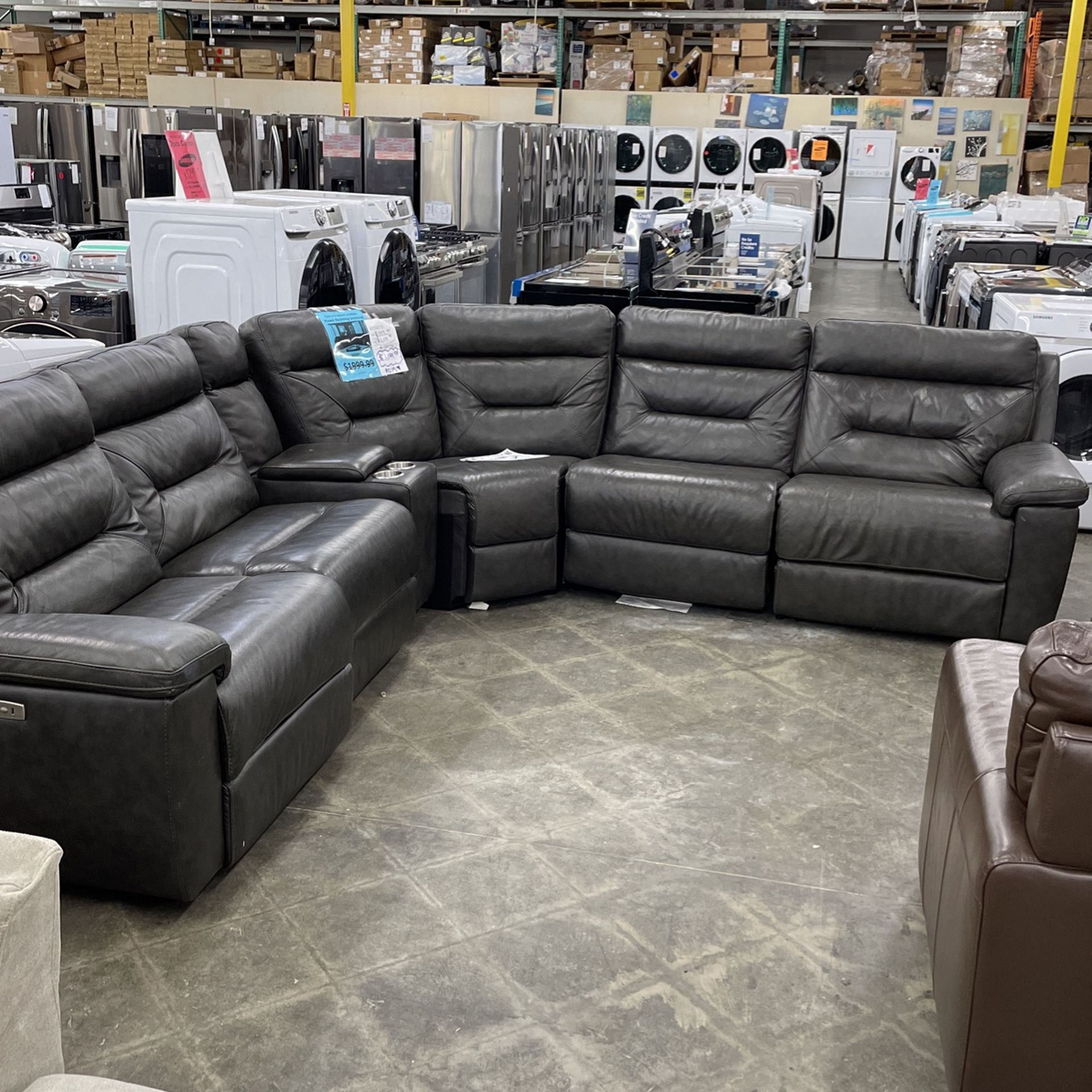 Corry 2024 leather sectional