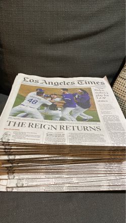 LA times World Series newspaper