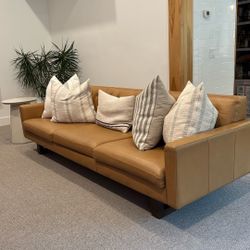 Room & board leather Couch 