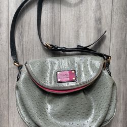 MARC BY MARC JACOBS Classic Q Ostrich Jellybird Natasha cross body bag