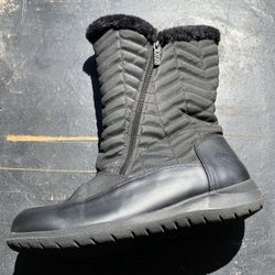 Women's Jodi Black Warm Waterproof Winter Snow Rain Boots 