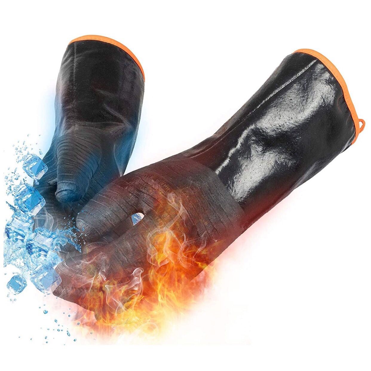 Grill BBQ Gloves, 932℉ Heat Resistant Oven Gloves Cooking Barbecue Gloves, Great for Barbecue, Cooking, Baking, Grilling – Waterproof, Fireproof, Oil