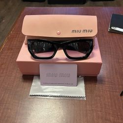 Miu Miu Women Designer Sunglasses Luxury Shades Fashion Eyewear w/ Box & Card