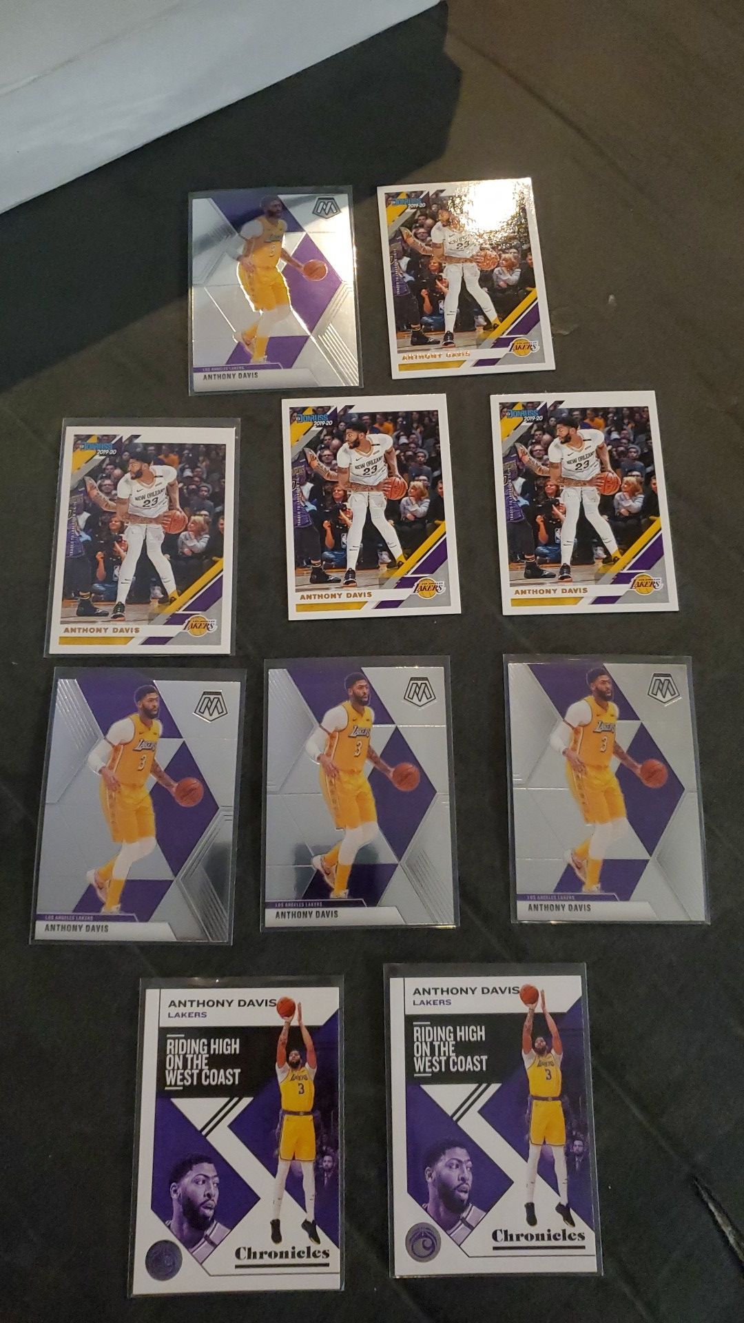Lot of 10 LA LAKERS finals MVP ?? ANTHONY DAVIS basketball cards ALL FOR $30