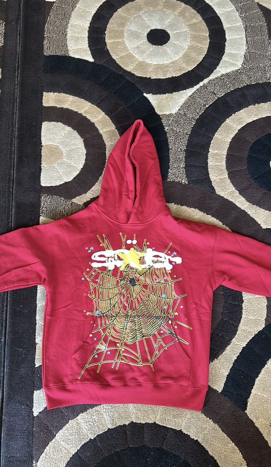 🔥Maroon Sp5der Hoodie - Size S - Brand New