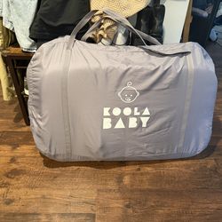 KoolerThings 3 in 1 Baby Bassinet, Bedside Sleeper, & Playpen, Easy Folding Portable Crib (Grey)- KoolaBaby (Mesh Bassinet