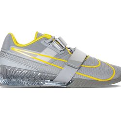 NIKE ROMALEOS 4 Grey/Lightening Weight Lifting Shoe CD3463-002 Men’s Size 10