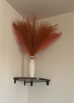 Boho Ceramic Vase Set w/ Faux Pampas Grass ✨