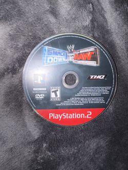 Ps2 smack down vs raw clsssic game  disc only