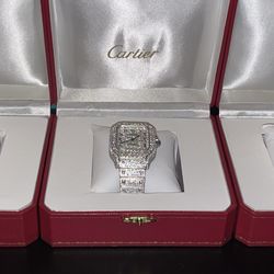 VVS1 Quality Iced Out Moissanite Watches